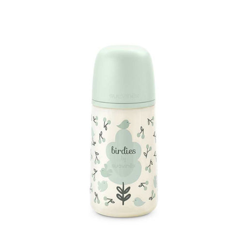 Picture of SUAVINEX 270ML BOTTLE GREEN BIRDIES
